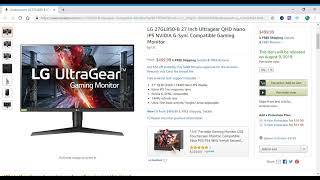 Coming 8/9/19: lg 27gl850-b 27 inch ultragear qhd nano ips nvidia
g-sync compatible gaming monitor