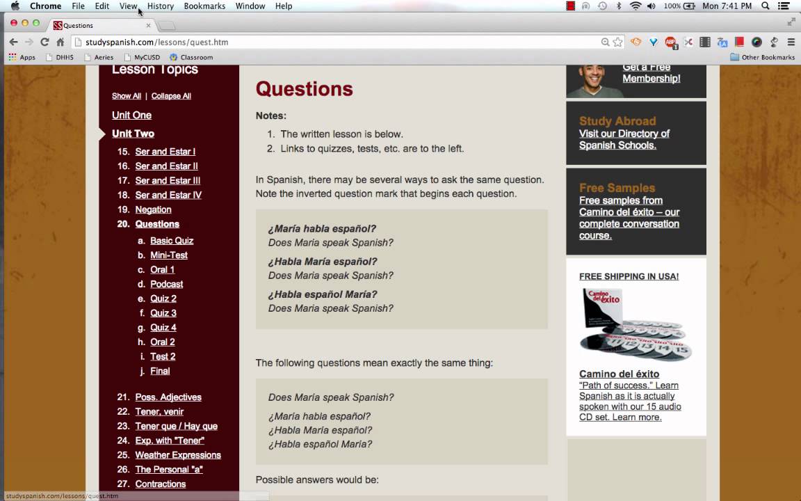 StudySpanish Tutorial hw Help YouTube Studyspanish tutorial hw help youtube