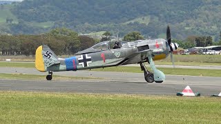 Focke-Wulf Fw-190 flying at Wings Over Illawarra Airshow 2022