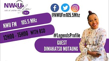 Dimakatso Motaung from Motsweding Fm joins NWU FM 105.5 Mhz for #TheLegendsProfile, episode 1