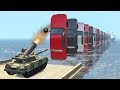 Beamng drive - Cars Domino effect Crashes, Jumps #3