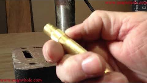 Harbor Freight Automatic Center Punch Review and Use Demonstration