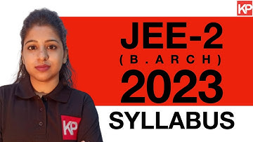 JEE-2 (B.Arch) 2023 Exam Syllabus