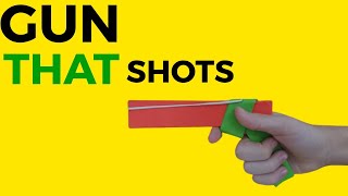 PAPER GUN THAT SHOOTS WITHOUT TAPE OR GLUE | EASY PAPER GUN ORIGAMI | 2020