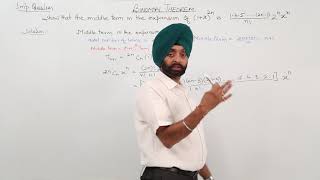 ICSE CLASS 11 MATH - BINOMIAL THEOREM  - 21 Important Question Middle term
