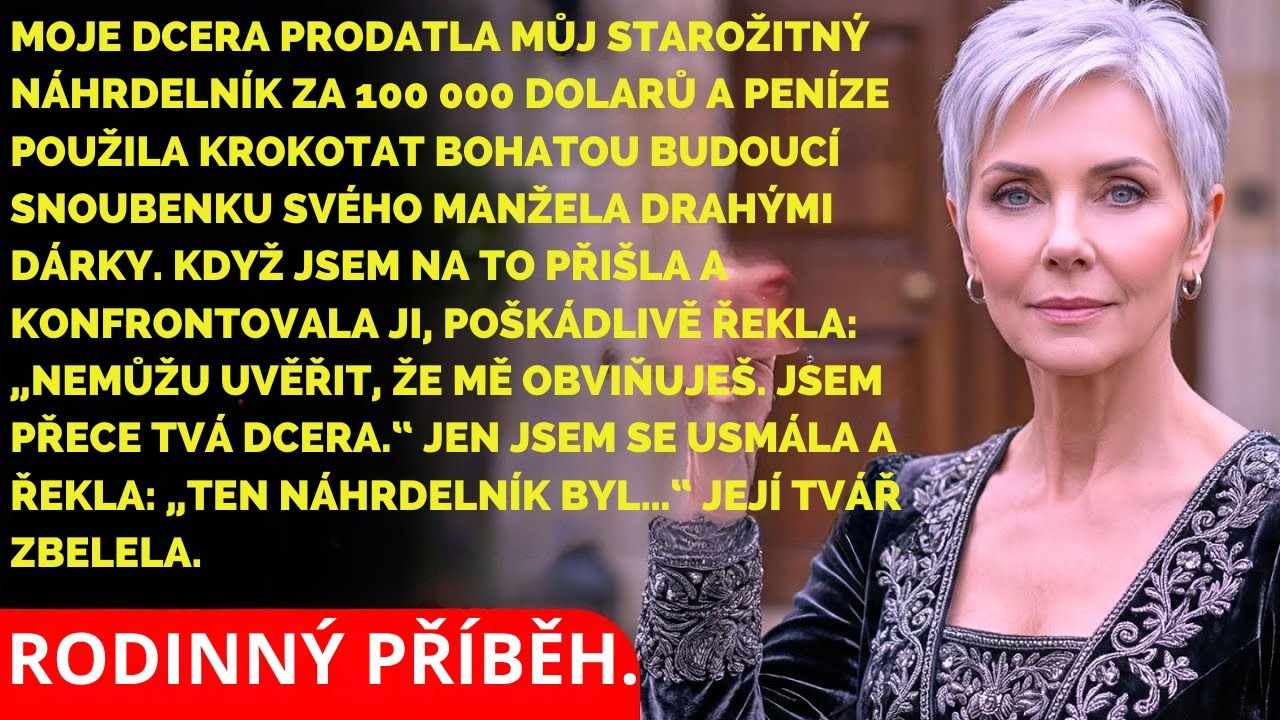 Vešla jsem domů po týdnu pryč a šla vrátit šperky do skříňky. Krabička byla na svém místě. Ale prázdná. Ten safírový náhrdelník, který mi manžel dal tři měsíce před smrtí, byl pryč. Zavolala jsem...