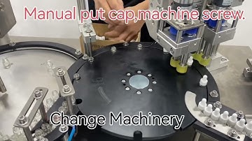 Desktop auto filling capping machine#machine #automation