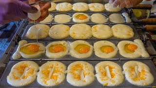 Egg Bread with Cheese  起司雞蛋糕製作, 梨大蛋中蛋- Street ... 