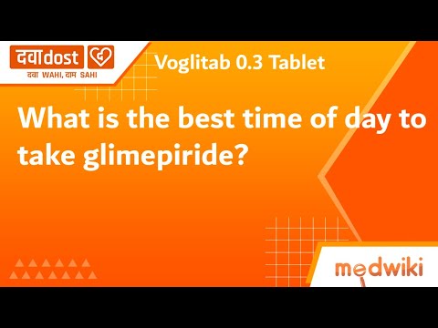 What is the best time of day to take glimepiride?