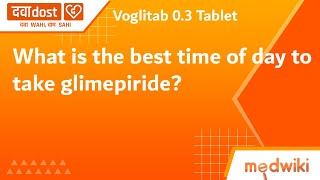 What is the best time of day to take glimepiride?