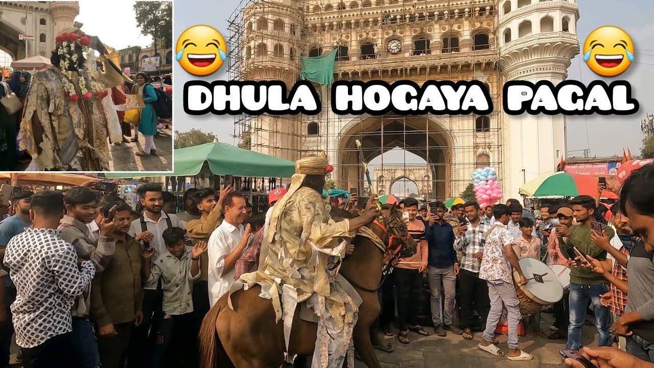 Dulha Hogaya Pagal Public Reaction In Charminar Funny Video 😝😝 super sarfaraz