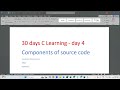 Components Of Source Code || Day 4 || Shubham Karmakar || Code With Singerji