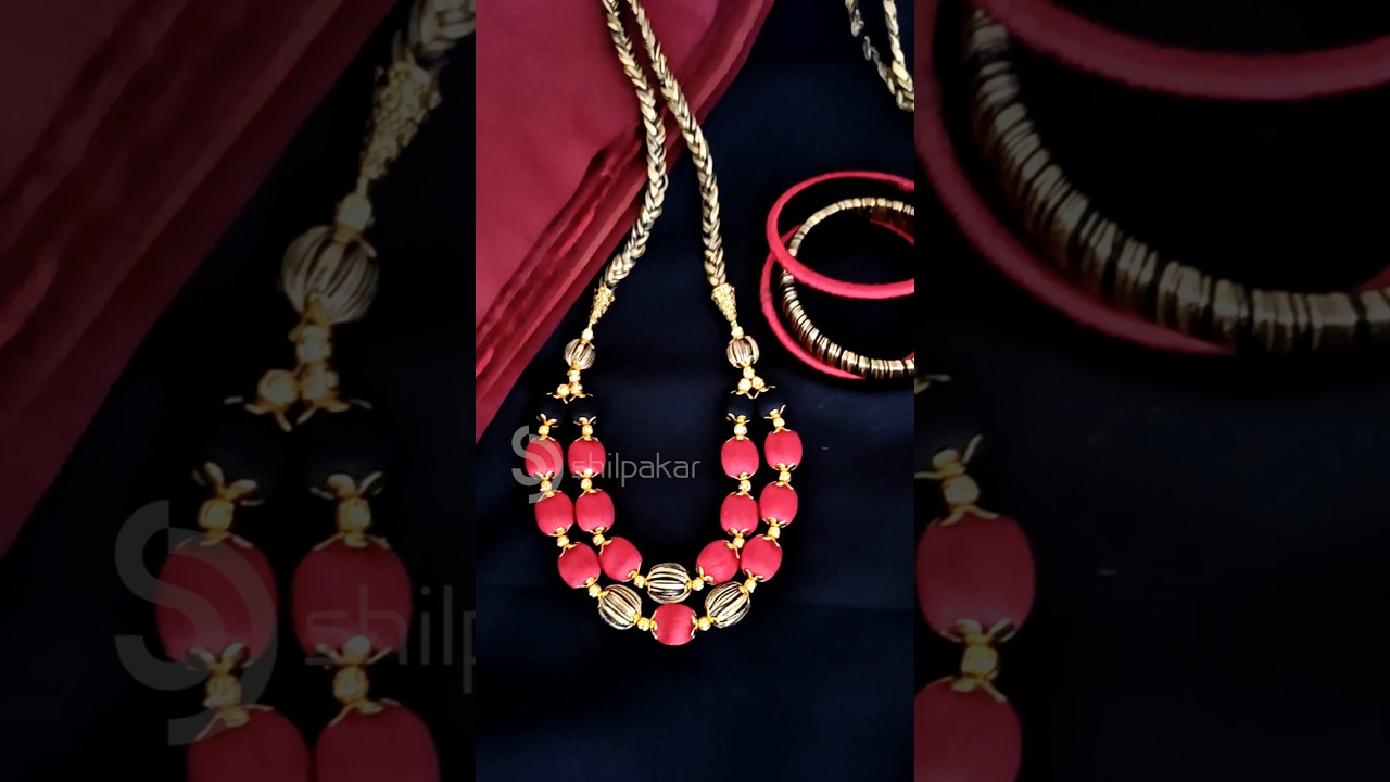 Customized Silk Thread Jewellery Set 