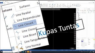 Line Parallel, Perpendicular, Closest, Bisect dan Line Tangent  | Mastercam 2021 Tutorial