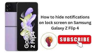 How to hide notifications on lock screen on Samsung Galaxy Z Flip 4