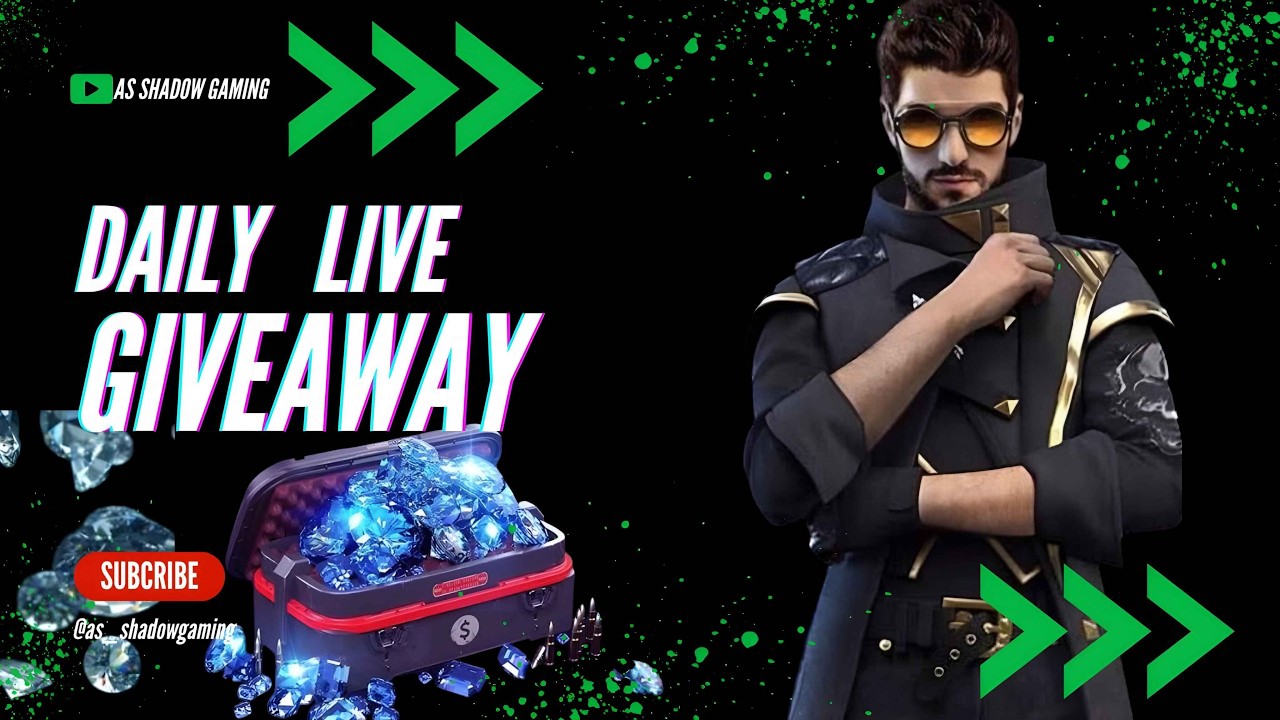 FREE FIRE LIVE GIVEAWAY CUSTOM ROOM 😀 FF LIVE GIVEAWAY 😎 #garenafreefire #freefire #fflive