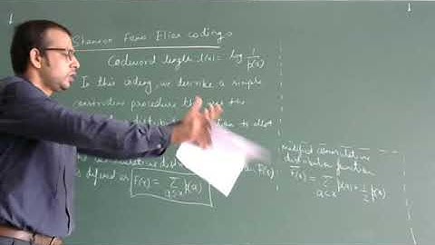 ITC L- 22 SHANNON FANO ELIAS CODING