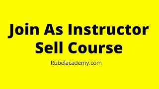 Instructor Registration & Course Creation video #RubelAcademy