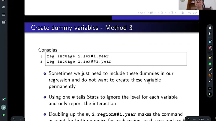 STATA Class 3-9: create dummy variables