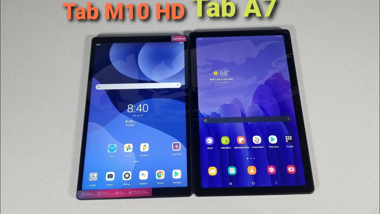 Lenovo Tab M10 Plus Gen 3 vs Samsung Galaxy Tab A7: What is the difference?