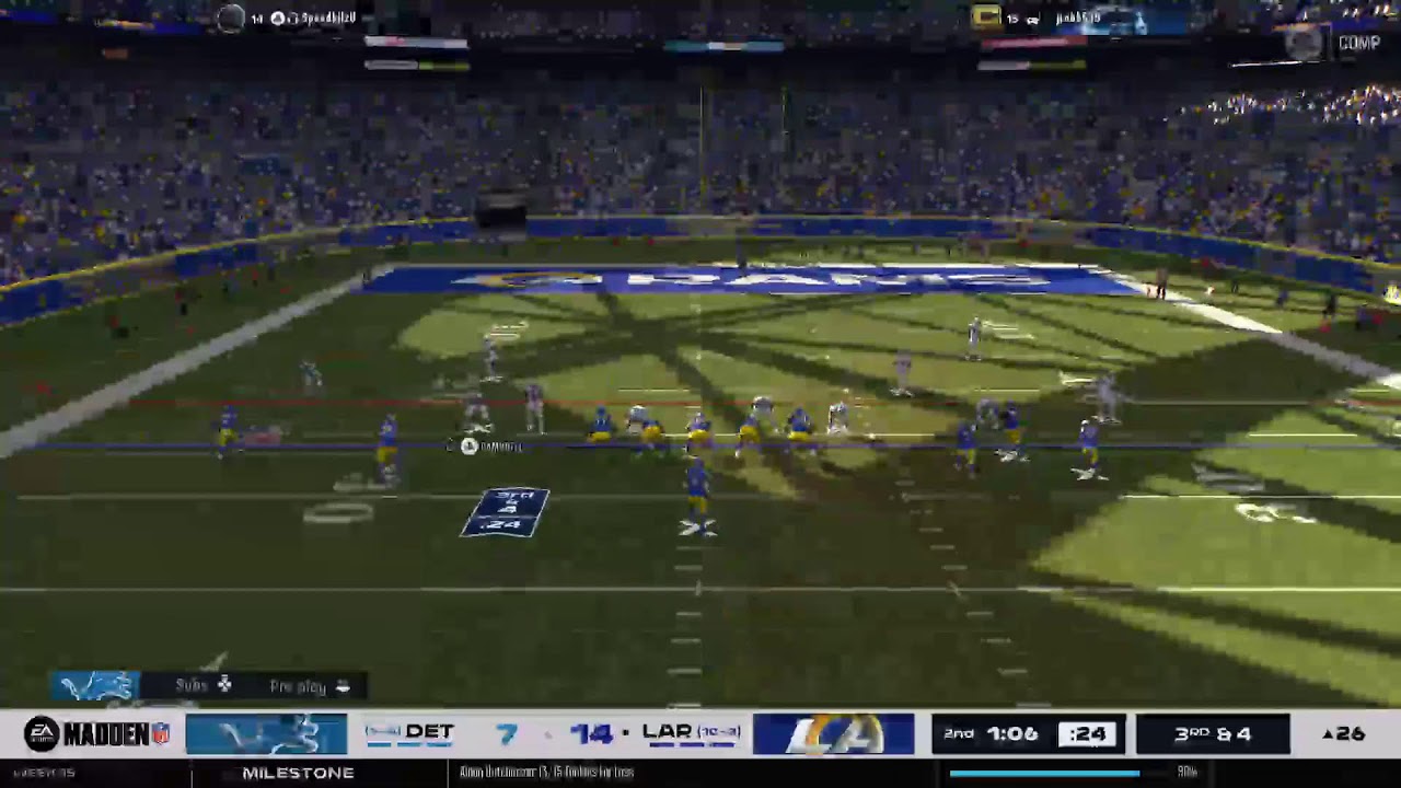 Madden Lions week 15