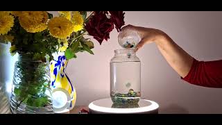 What Does a Waterfall of Glass Marbles Sound Like?