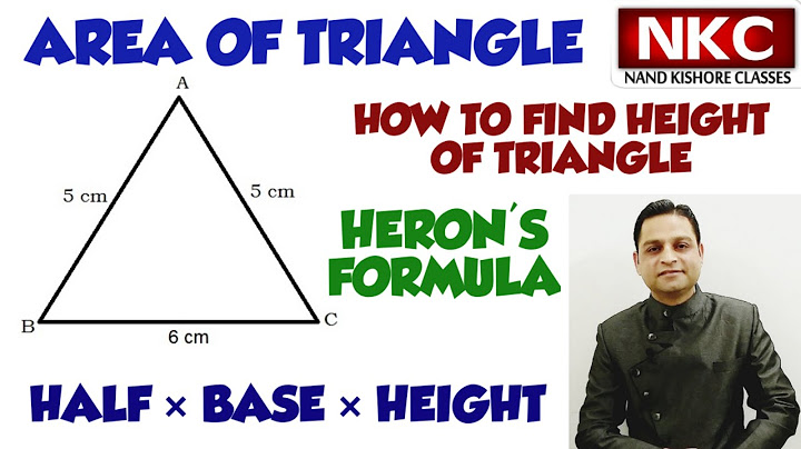 How to find out the area of a triangle