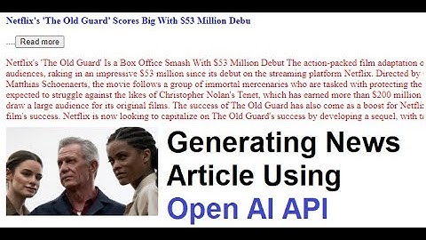 Auto-generating news articles using OpenAI in PHP