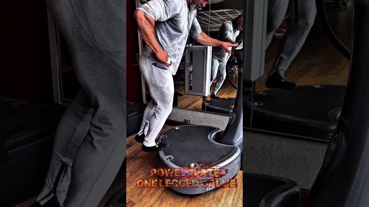 POWERPLATE ONE LEGGED CALVE RAISES #workout #motivation #pump #exercise #powerplate