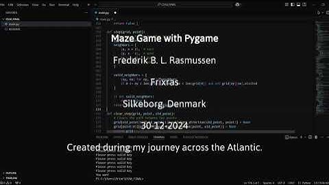 Maze Game with Pygame  - CS50 Final
