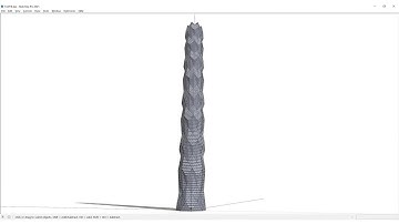 3d modeling Concept 1807 Tehran Geometric Tower by AGR Studio using Sketchup