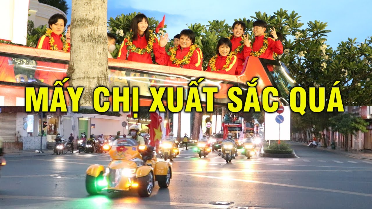 duong ho tung mau tphcm Update 2022 Đội mở đường hoành tráng chào đón đội tuyển bóng đá nữ Việt Nam vào trung tâm Sài Gòn