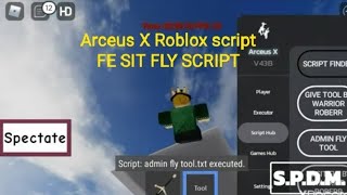 Arceus x roblox script (Fe sit fly Working) by warrior Roberr link description