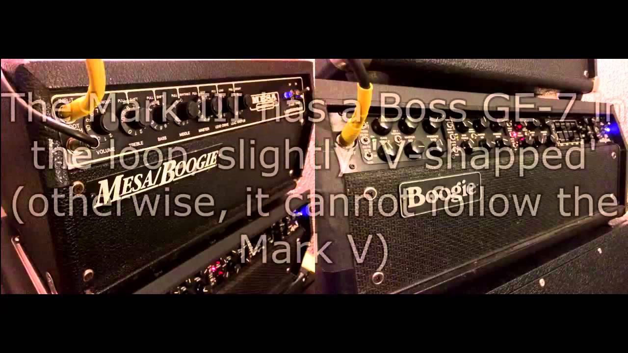 Mesa/Boogie Mark V (IIC+ mode) vs. Mark III (A/B comparison)