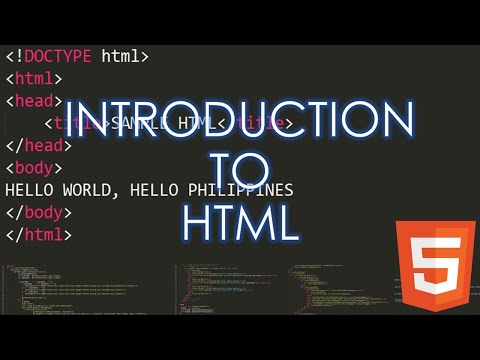 Introduction to HTML Part 1