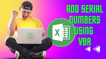 How to add serial number using VBA | Excel | Macros