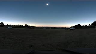 2017 Total Solar Eclipse in 3D - Salem Oregon - Time Lapse 6x