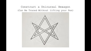 Unicursal Hexagon - Woven and Can Be Traced Without Lifting Pen - Sacred Geometry