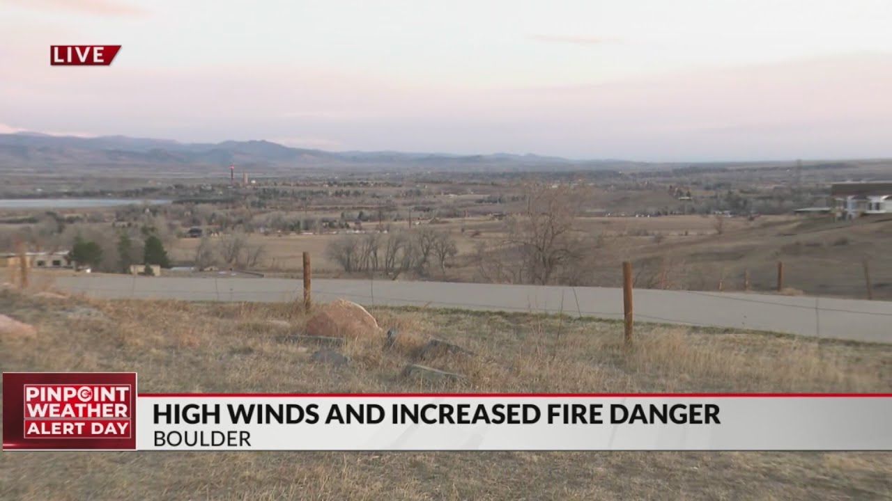 High winds and increased fire danger - YouTube