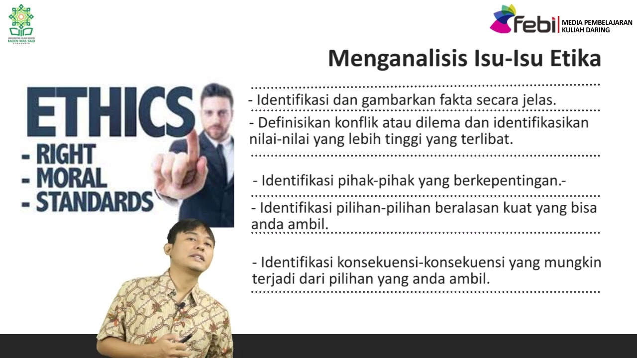 Isu Sosial dan Etika dalam Sistem Informasi | Samsul Rosadi, M.Si.