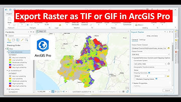 Rastergegevens exporteren als TIF of GIF in ArcGIS Pro | ArcGIS Pro voor beginners