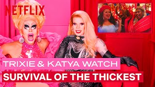 Drag Queens Trixie Mattel & Katya React to Survival of the Thickest | I Like to Watch | Netflix image