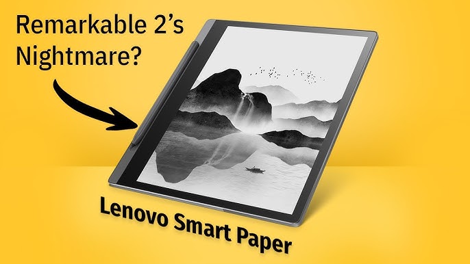 Lenovo Smart Paper, Un écran E-Ink de 26,16 cm (10,3) pour prendre des  notes, faire des croquis et lire