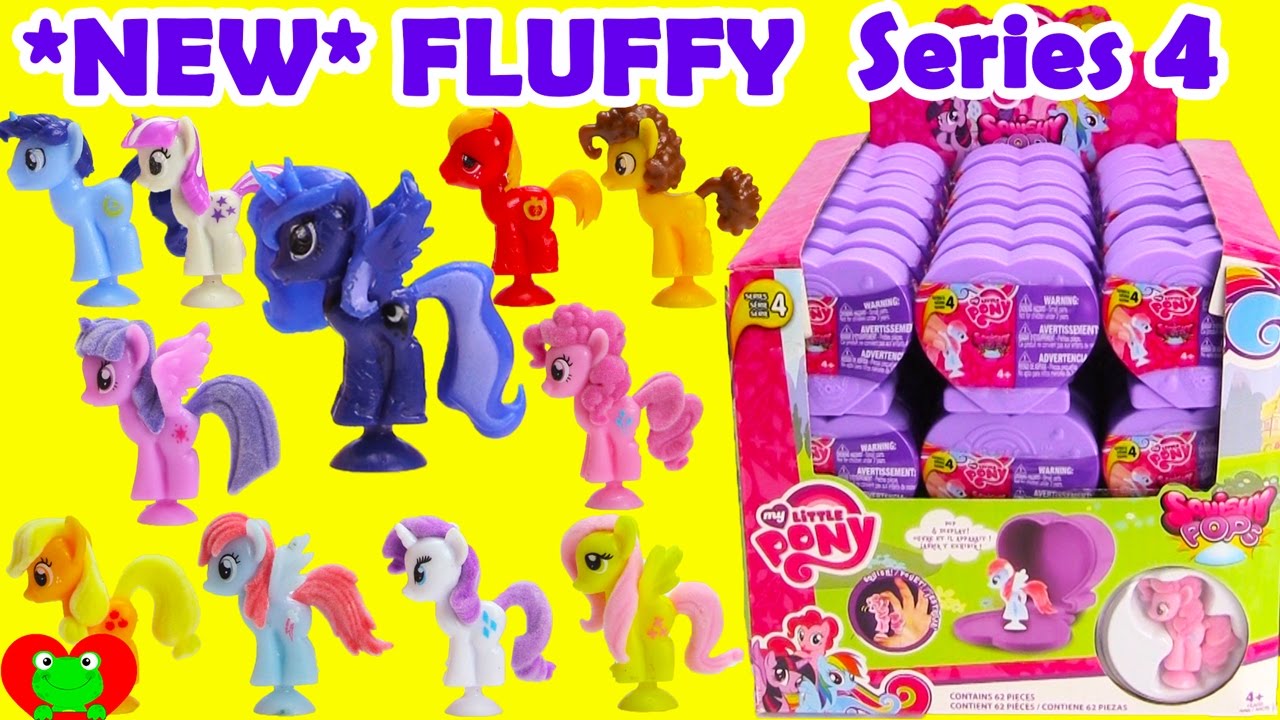 NEW My Little Pony FUZZY Squishy Pops 