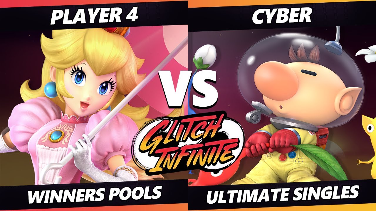 Glitch Infinite - Player 4 (Peach) Vs. Cyber (Olimar) - SSBU Ultimate Tournament