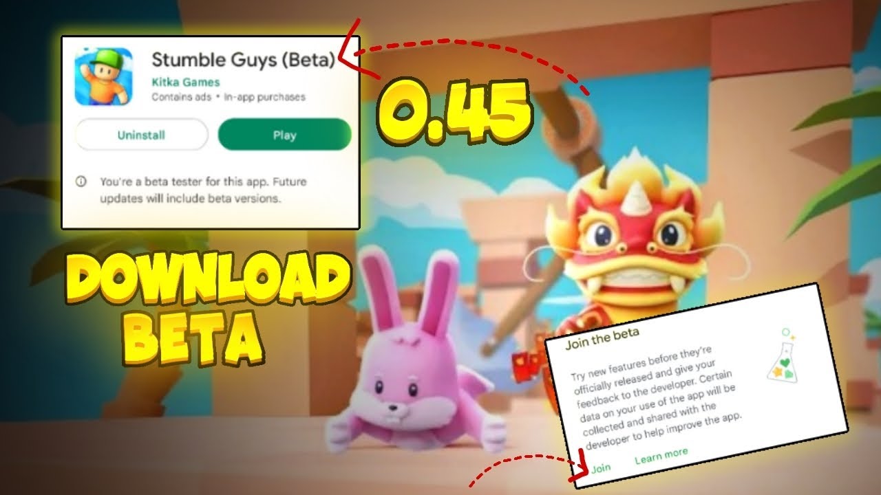 How to Download 0.48 BETA in Stumble Guys 