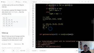 352. Data Stream as Disjoint Intervals | Korean | Hard