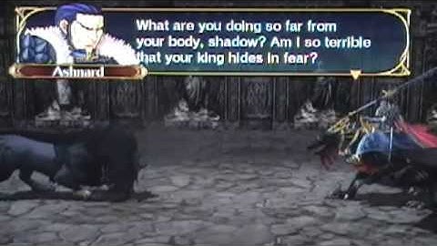 Fire Emblem Path of Radiance Ashnard vs Black Knights, Ashnard and Giffca