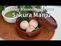 Sakura manjujapanese cherry blossom sweet buns  the best spring sweet