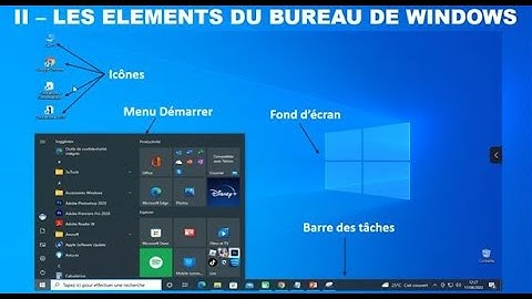 LEÇON 1 : LE BUREAU | INITIATION A WINDOWS 10 | Mon Prof d